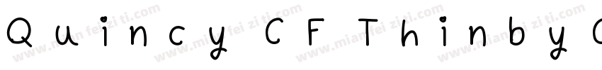 Quincy CF ThinbyConn字体转换